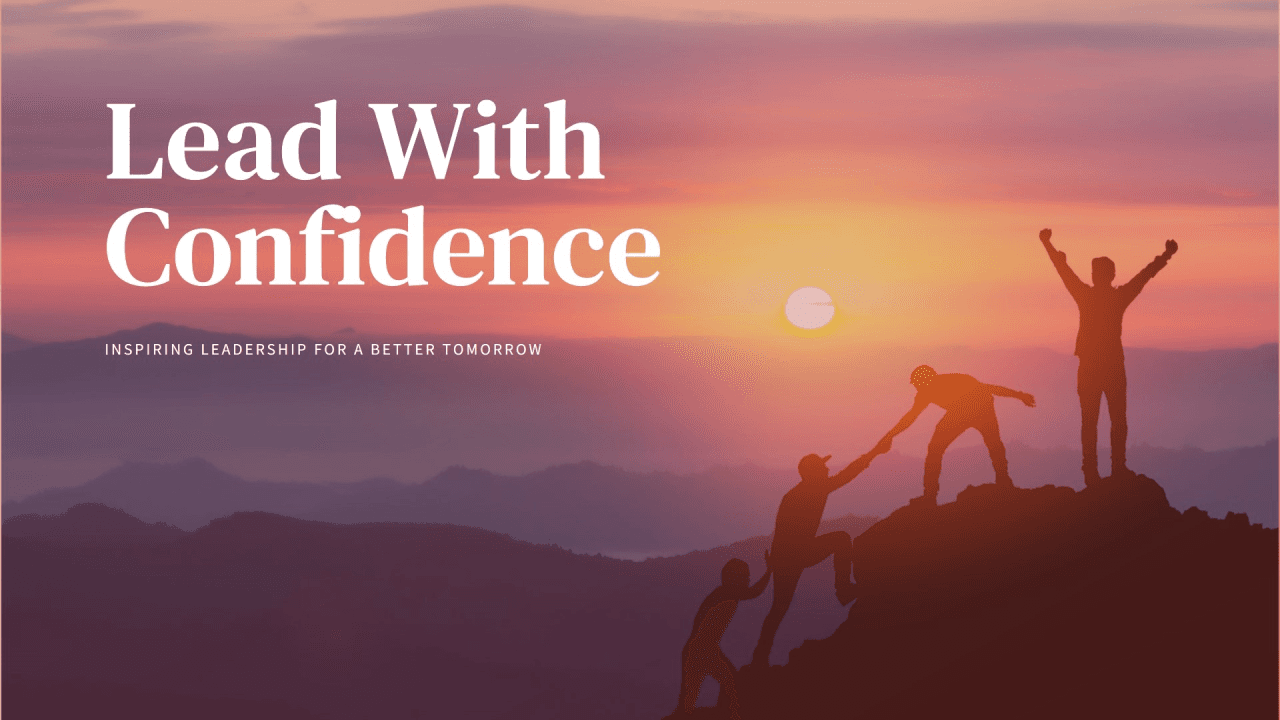 Leading with Confidence